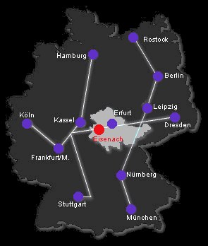 Zentrale Lage in Deutschland